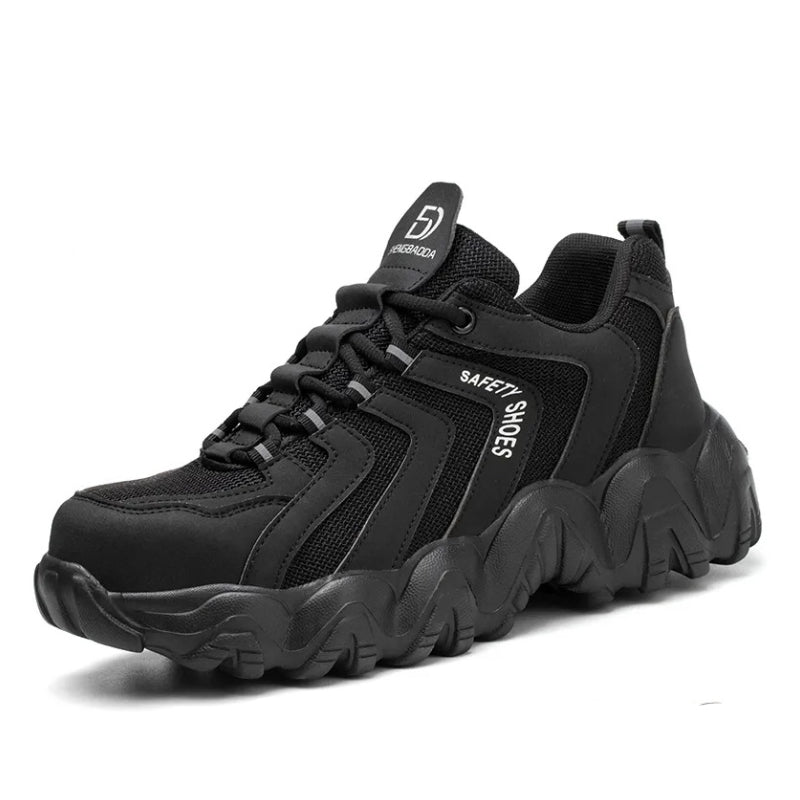 Zapatos ortopédicos indestructibles con suela sólida y reflectantes de seguridad