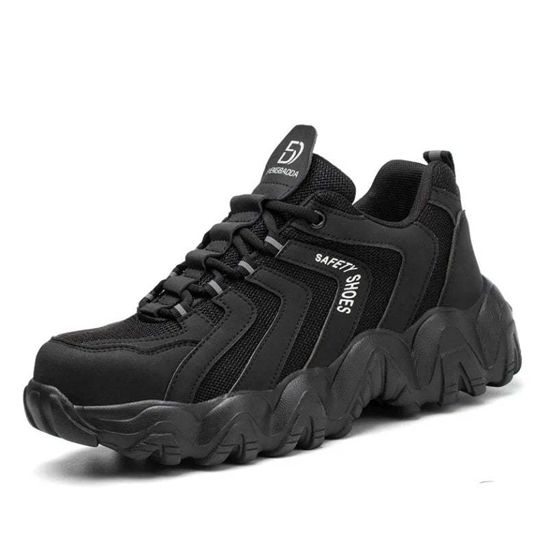 Zapatos ortopédicos indestructibles con suela sólida y reflectantes de