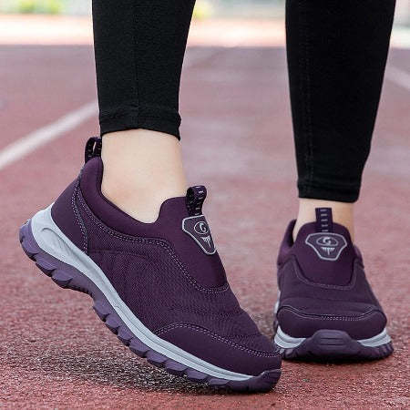 Zapatos ortopédicos casuales ligeros sin cordones con amortiguación transpirable