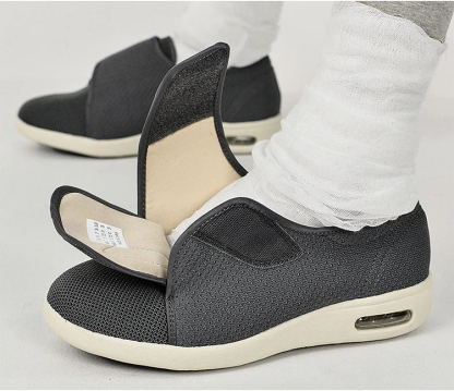 Zapatos anchos para diabéticos de talla grande para pies hinchados (unisex)