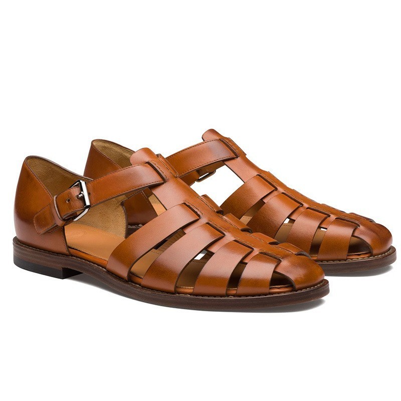 Sandalias de cuero premium para hombre