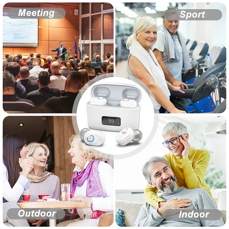 Audífonos digitales invisibles recargables