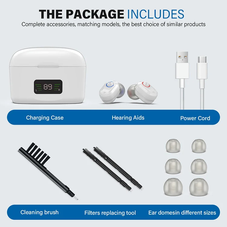 Audífonos digitales invisibles recargables