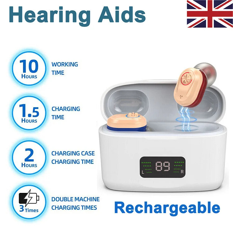 Audífonos digitales invisibles recargables