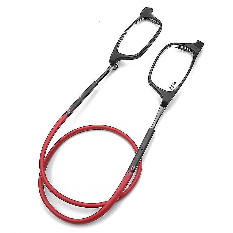 Gafas de lectura de alta calidad con absorción magnética TR, para colgar en el cuello, gafas de lectura divertidas