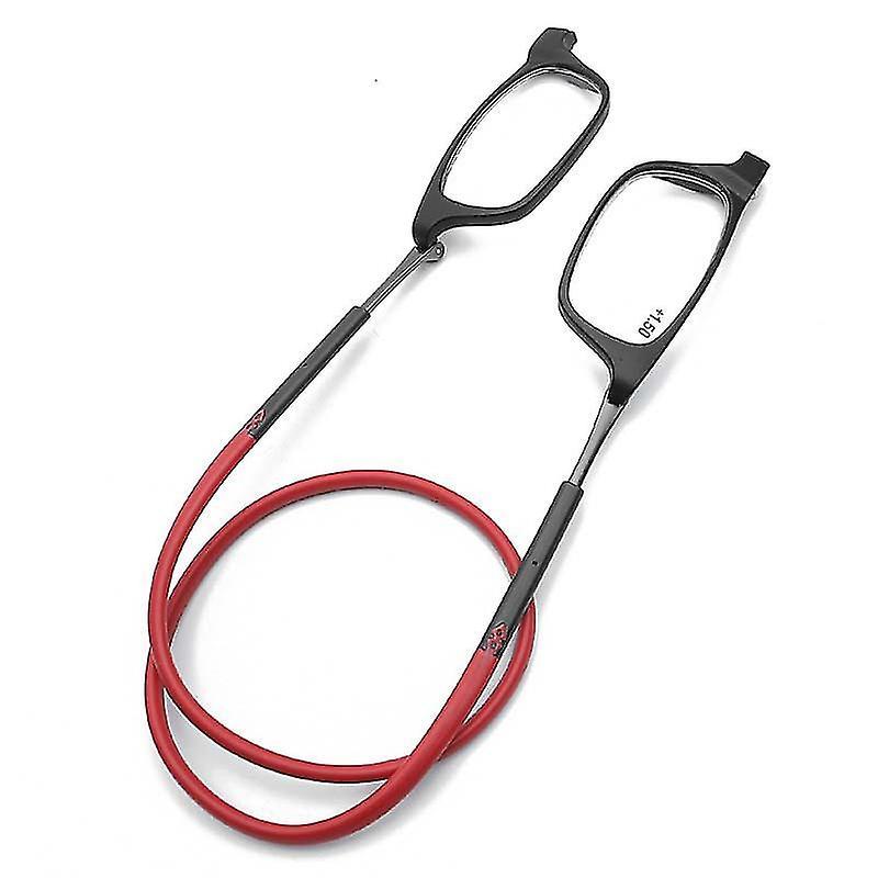 Gafas de lectura de alta calidad con absorción magnética TR, para colgar en el cuello, gafas de lectura divertidas