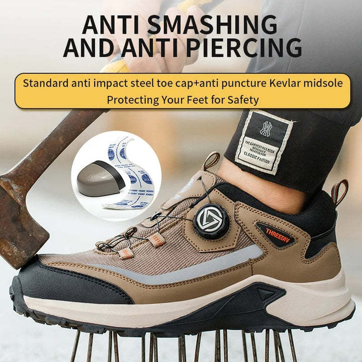 Zapatos de trabajo con tiras reflectantes