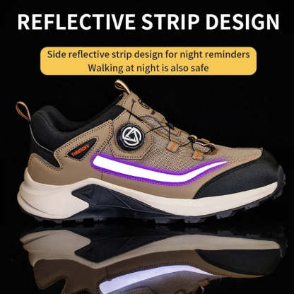 Zapatos de trabajo con tiras reflectantes