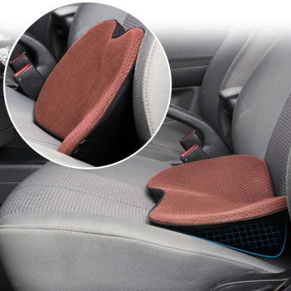 Cojín para asiento de coche para conductores de baja estatura