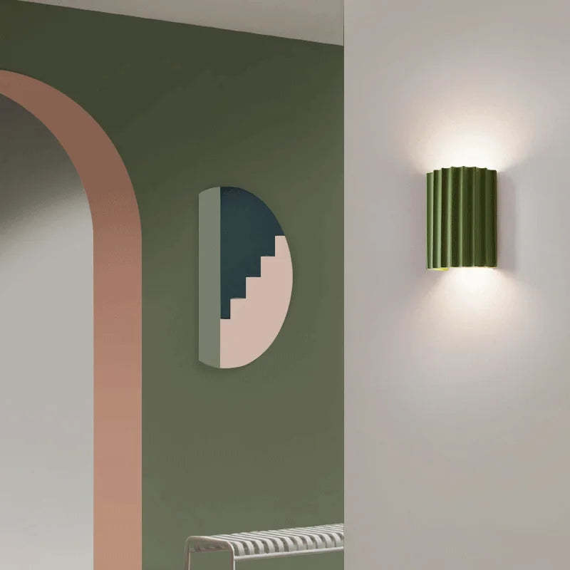 Lámpara de pared moderna de resina