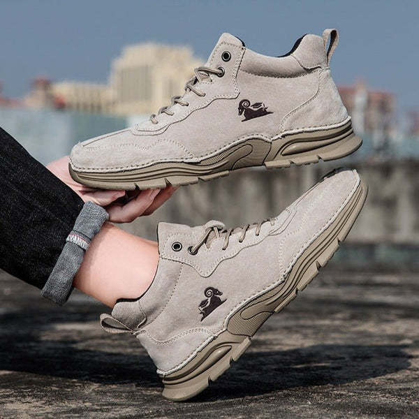 Zapatos descalzos cálidos y de caña alta para hombre