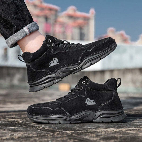 Zapatos descalzos cálidos y de caña alta para hombre