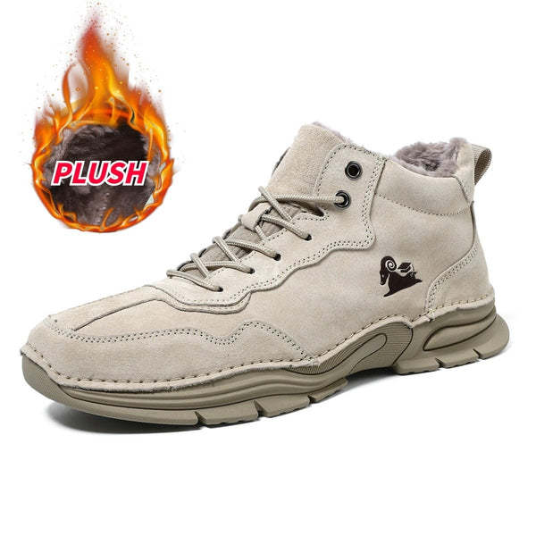 Zapatos descalzos cálidos y de caña alta para hombre