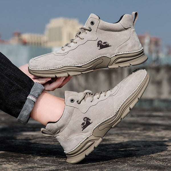 Zapatos descalzos cálidos y de caña alta para hombre