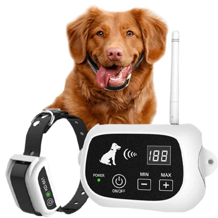 Collar eléctrico impermeable para perros con valla inalámbrica