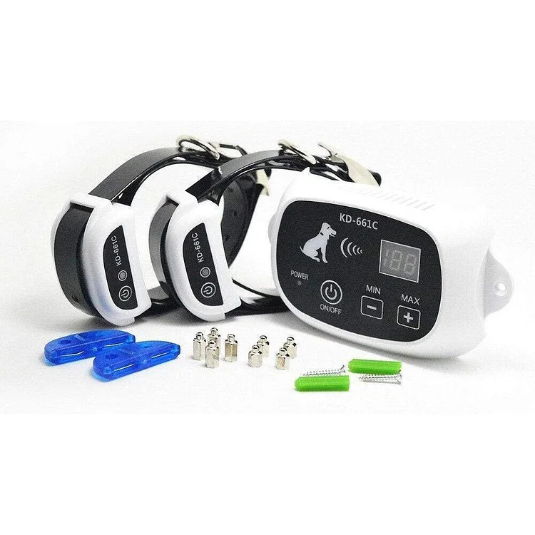 Collar eléctrico impermeable para perros con valla inalámbrica