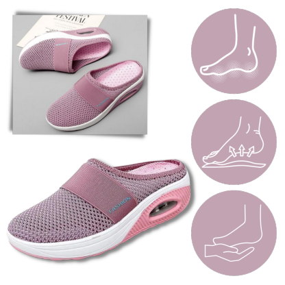 Zapatillas sin cordones con cámara de aire para diabéticos