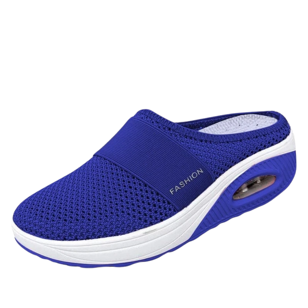 Zapatillas sin cordones con cámara de aire para diabéticos