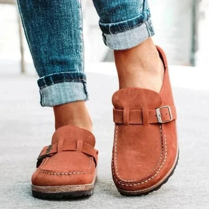 Zapatos Ortopédicos Sin Cordones Para caminar, de Piel de Gamuza y con Soporte Para el Arco del pie
