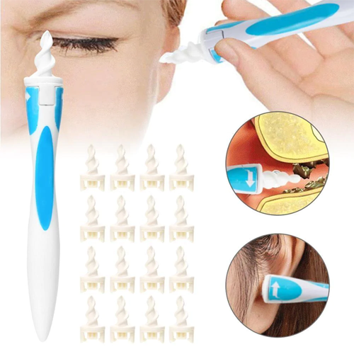 Limpiador de cerumen en espiral 