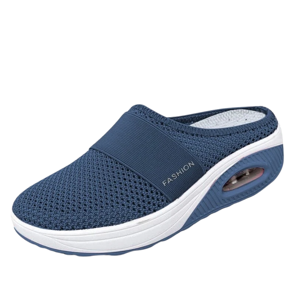Zapatillas sin cordones con cámara de aire para diabéticos