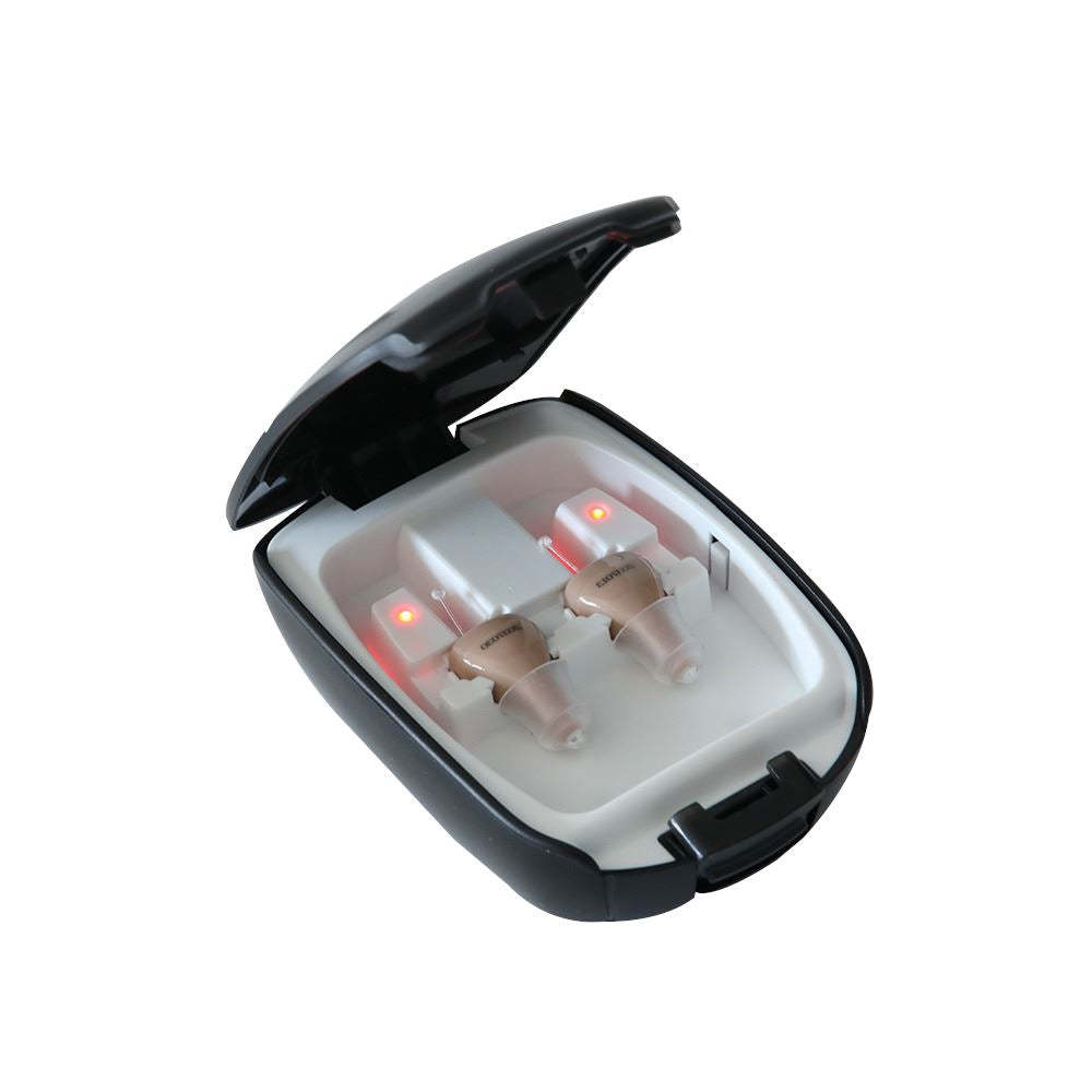 Audífonos con amplificador de sonido en el oído recargables e invisibles