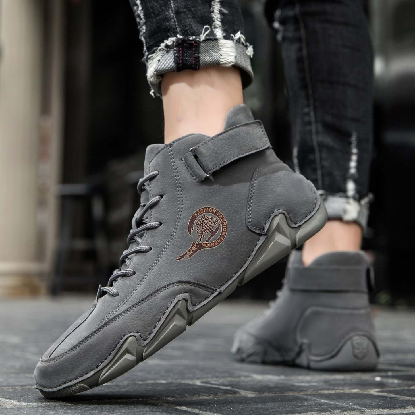 Zapatos barefoot de cuero impermeables botines unisex