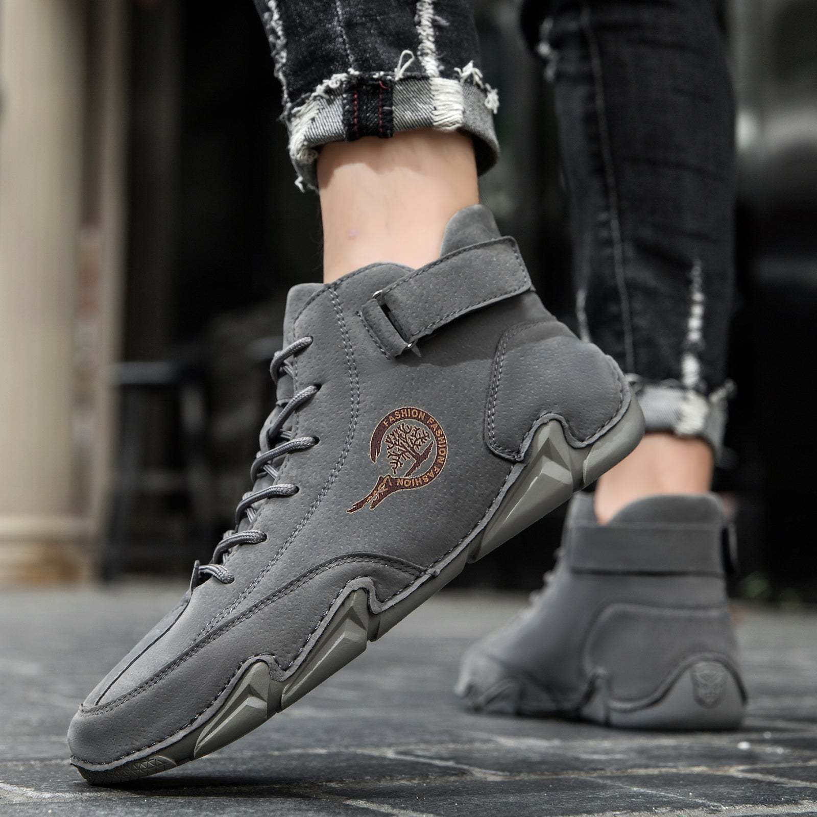 Zapatos barefoot de cuero impermeables botines unisex