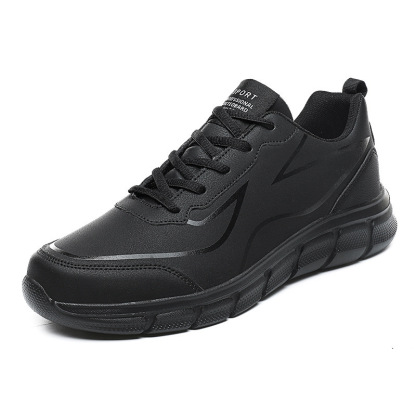 Zapatillas cómodas de cuero para hombre