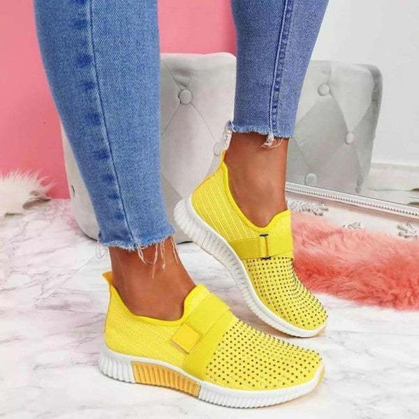 Zapatillas ligeras con velcro para mujer