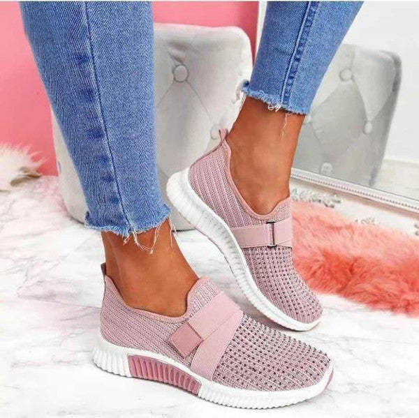 Zapatillas ligeras con velcro para mujer