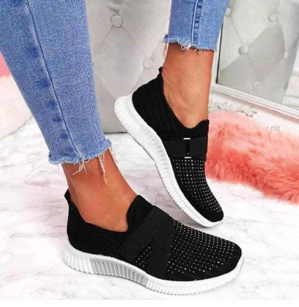 Zapatillas ligeras con velcro para mujer