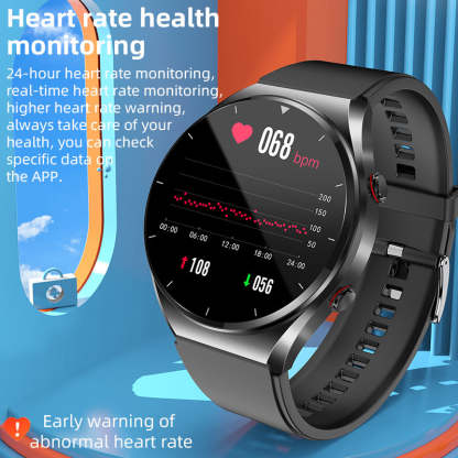 Nivel de azúcar en sangre con un solo clic|Glucosa en Sangre Presión Arterial ECG|ECG HRV Monitor de Frecuencia Cardíaca Reloj Inteligente de Salud