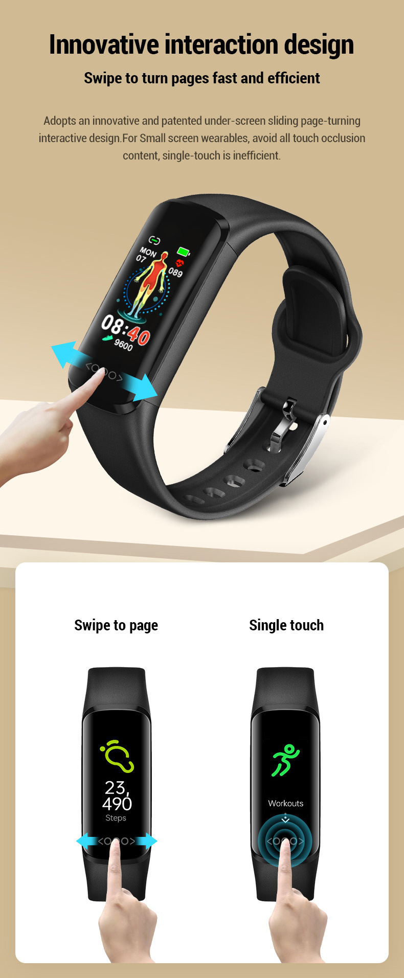 Reloj para diabéticos | Reloj de pulsera con monitor avanzado de glucosa y seguimiento de la salud