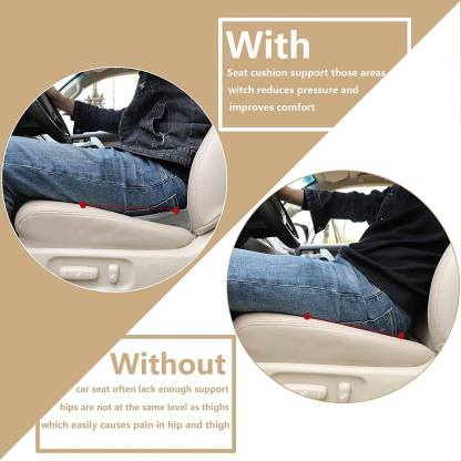 Cojín para asiento de coche para conductores de baja estatura