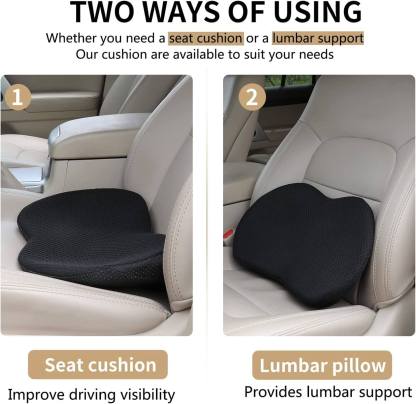 Cojín para asiento de coche para conductores de baja estatura