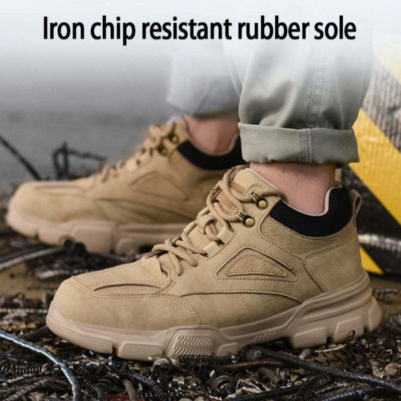 Botas de seguridad con punta de acero para escalada de hombres