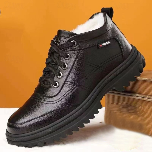 Zapatos de invierno para hombre botas impermeables y cálidas para exteriores