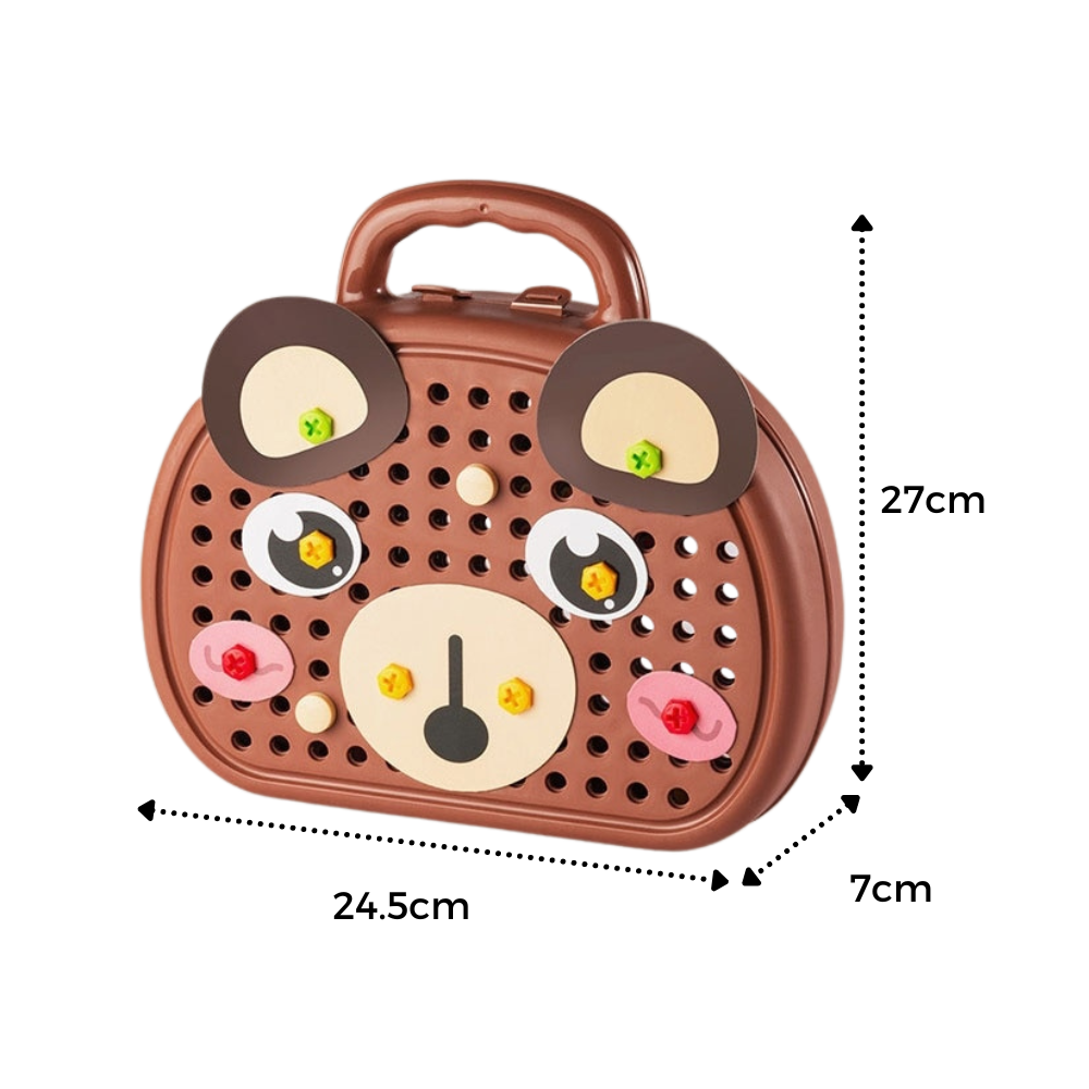 Kit educativo de juguetes y taladros de rompecabezas - Dimensiones - Ozerty