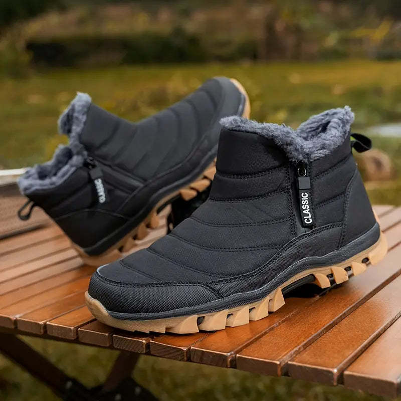 Botas de nieve de invierno para hombre con forro polar