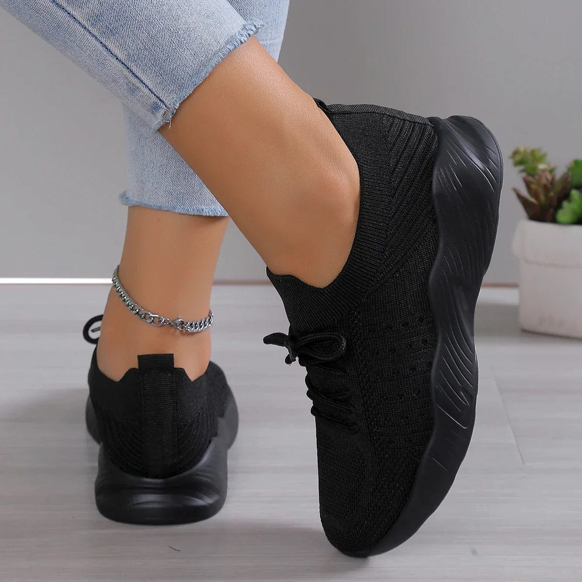 Zapatos ortopédicos con suela de goma para mujer