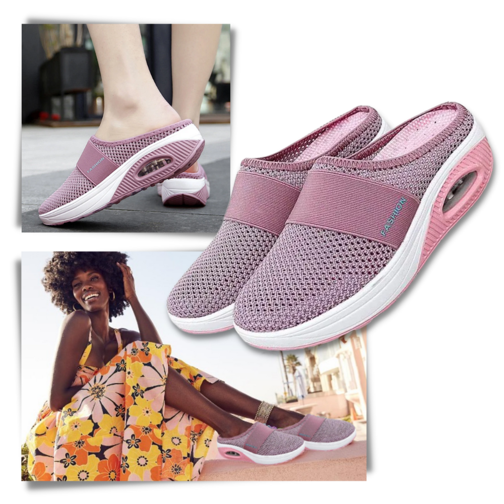 Zapatillas sin cordones con cámara de aire para diabéticos
 - Ozerty
