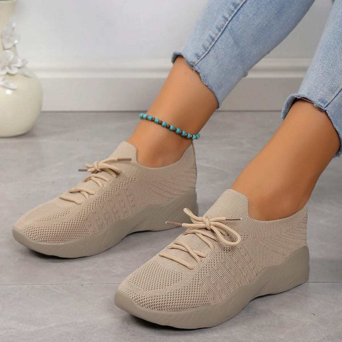 Zapatos ortopédicos con suela de goma para mujer