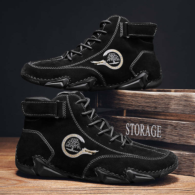Zapatos barefoot de cuero impermeables botines unisex