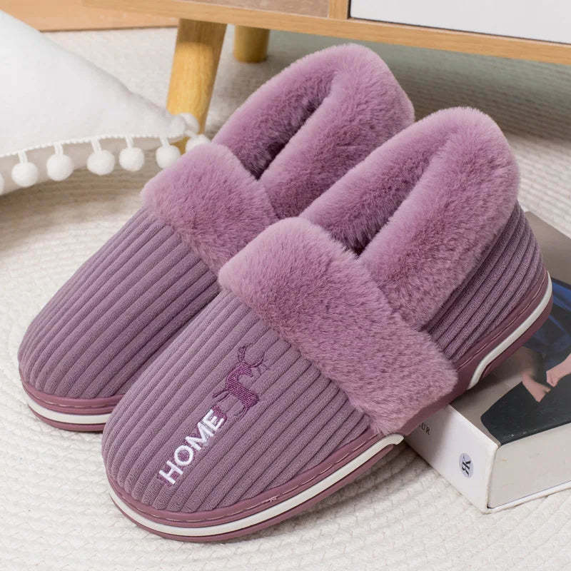 Pantuflas: cómodas pantuflas de invierno para interiores para ella
