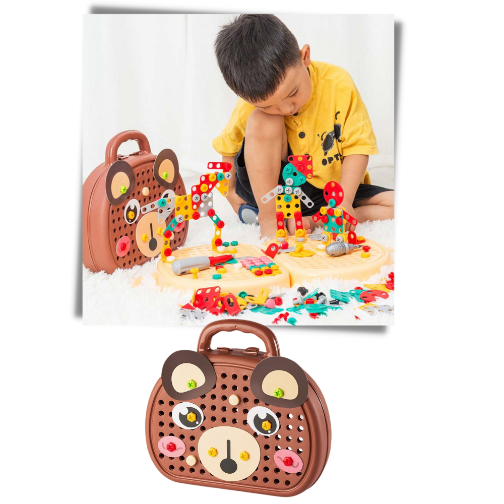 Kit educativo de juguetes y taladros de rompecabezas - La herramienta de aprendizaje perfecta - Ozerty