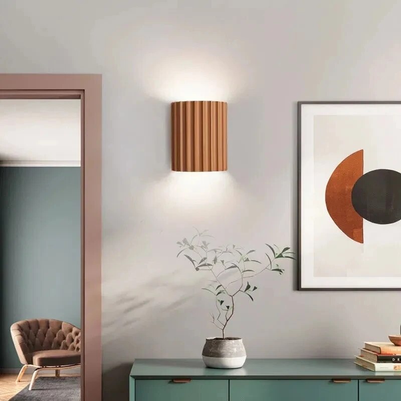 Lámpara de pared moderna de resina