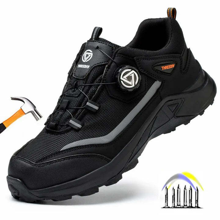 Zapatos de trabajo con tiras reflectantes