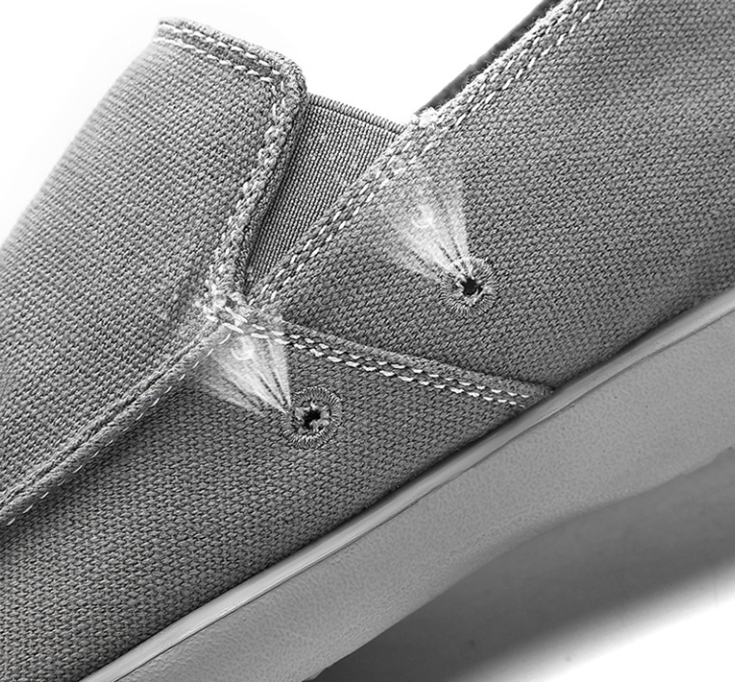 Mocasines de lona clásicos para hombre, cómodos zapatos náuticos para conducir