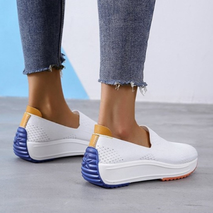 Mocasines ortopédicos de malla transpirable tipo zapatilla para mujer